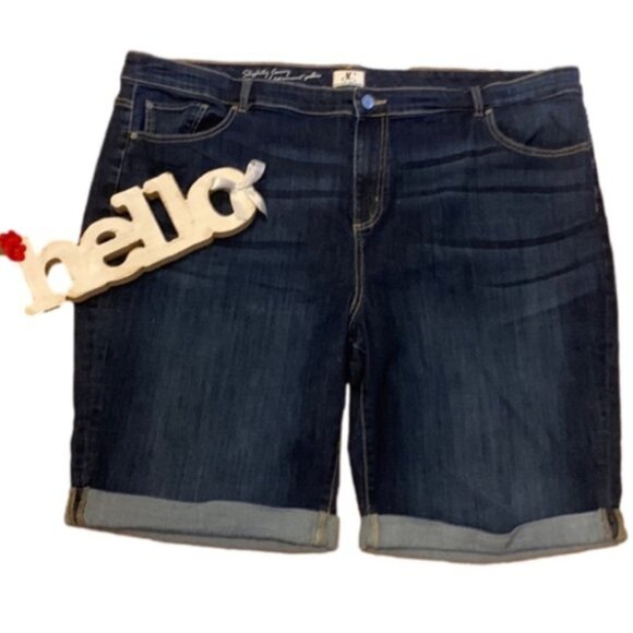 Dc Jeans Rolled Cuff Walking Shorts Plus - Picture 1 of 10